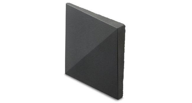 Vertices Black 8" x 8" Concrete Tile
