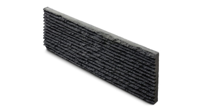 Riscado Black 6" x 20" Concrete Tile