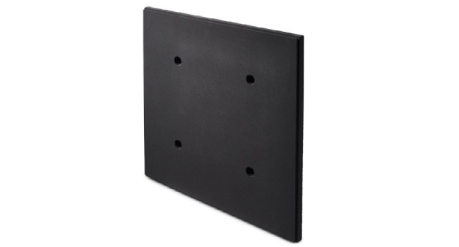 Hando Black 16" x 16" Concrete Tile