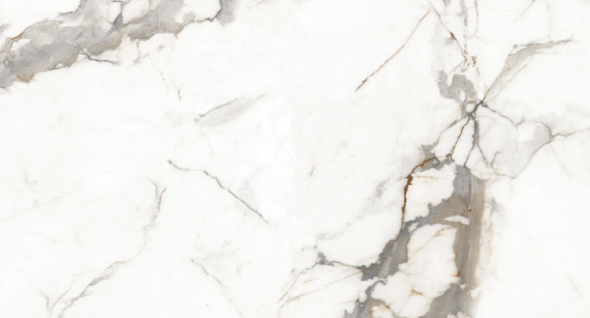 Calacatta Carrara 48" x 48" Glossy White Porcelain Tile