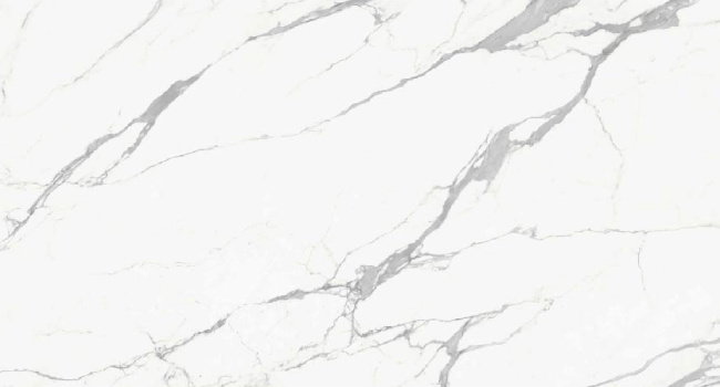 Italian Slab Statuario Premium Face B 64" x 128" 1/2" Porcelain Soft