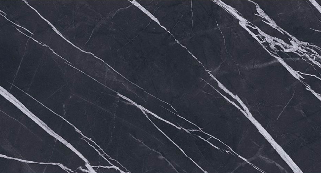 Italian Slab Black Passion Face B 64" x 128" 3/4" Porcelain FullVein 3D Soft