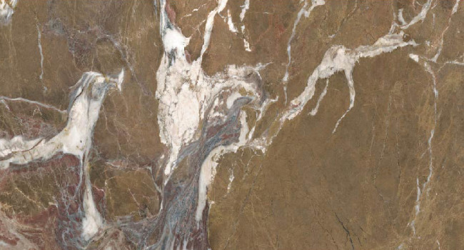Italian Porcelain Tile Brown Fusion 30" x 60" 1/4" Polished