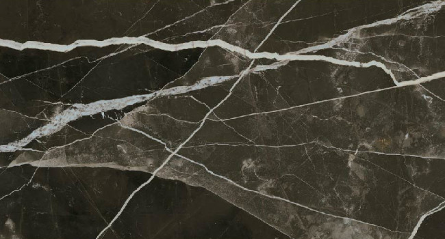 Italian Large Format Calacatta Black 60" x 60" 1/4" Jewel